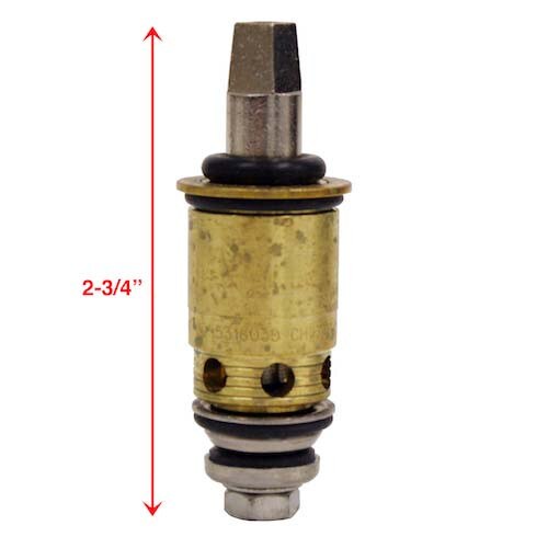Stem, Slow-Compression, Tub Faucet, Chicago Left Hand