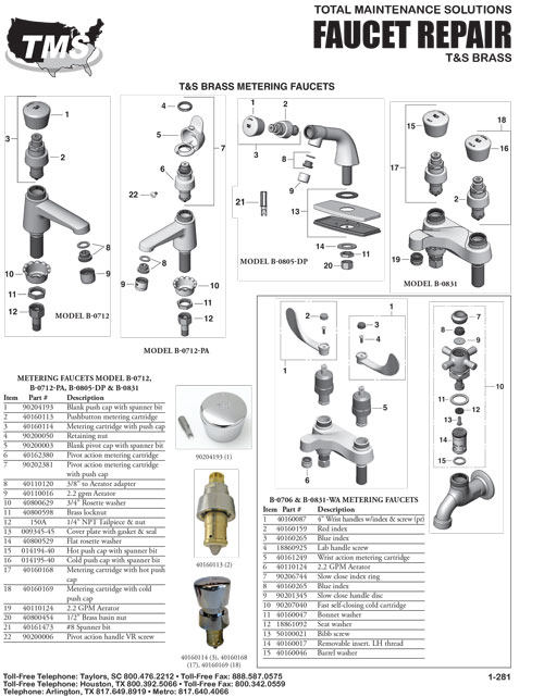 Tms Faucet Parts Store